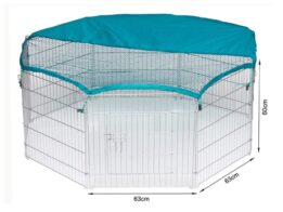 Wire Pet Playpen with waterproof polyester cloth 8 panels size 63x 60cm 06-0114 www.chinagmt.com