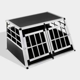Aluminum Dog cage Small Double Door Dog cage 65a 89cm 06-0770 www.chinagmt.com