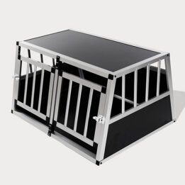 Small Double Door Dog Cage With Separate Board 65a 89cm 06-0771 www.chinagmt.com