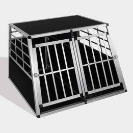 Aluminum Dog cage size 104cm Large Double Door Dog cage 65a 06-0775 www.chinagmt.com