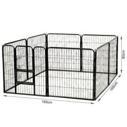 80cm Large Custom Pet Wire Playpen Outdoor Dog Kennel Metal Dog Fence 06-0125 www.chinagmt.com