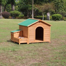 Novelty Custom Made Big Dog Wooden House Outdoor Cage www.chinagmt.com