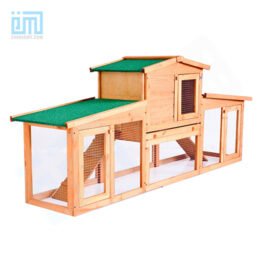 GMT60005 China Pet Factory Hot Sale Luxury Outdoor Wooden Green Paint Cheap Big Rabbit Cage www.chinagmt.com