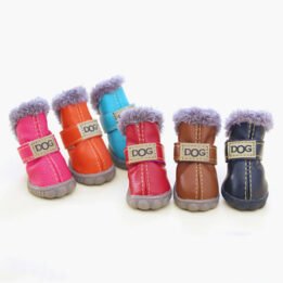 Pet Plus Velvet Puppy Shoes Warm Foot Covers Ugg Bootss www.chinagmt.com