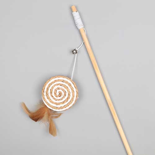 Funny Cat Stick Set Interactive Feather Cloth Rat Puzzle Rope Funny Cat Toy