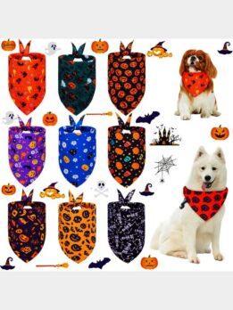 Halloween pet drool towel cat and dog scarf triangle towel pet supplies 118-37017 www.chinagmt.com