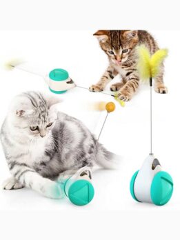 Self-Balancing Cat Toy - Patented Non-Tip Design, ABS Material, No Battery Needed