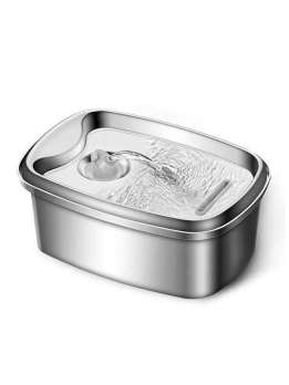 Wholesale 2L rhomboid Stainless Steel Pet Water Dispenser Cat Water Feeder Dog Water Dispenser 120-3308 Pet Products Factory, OEM Manufacturer, Supplier, Agent www.chinagmt.com OEM ODM Wholesale stainless steel pet cat dog water dispenser Fountain